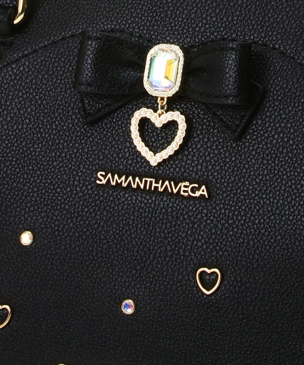 Samantha Vega「サイドレースアップリボンビジューフラッター」|ハンドバッグ|
