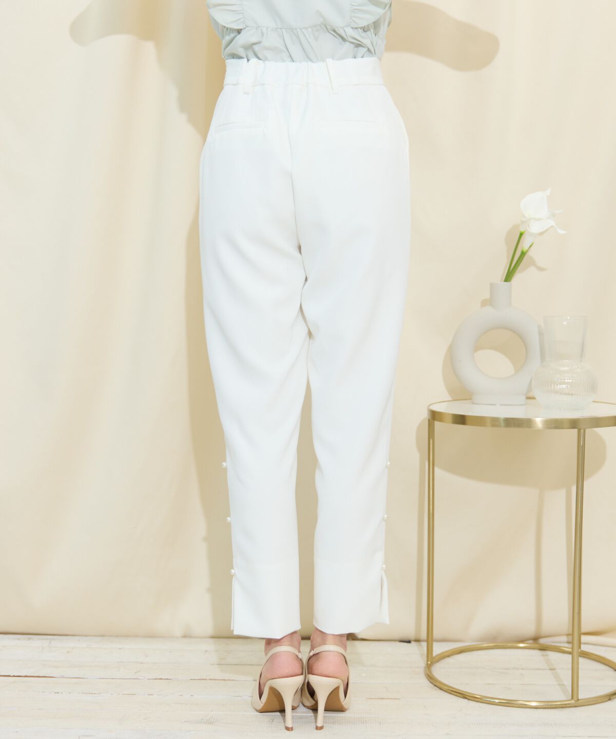 WILLSELECTION「パールデザインテーパードパンツ」|その他|