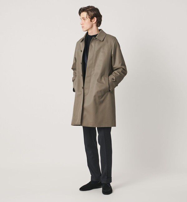 UNITED ARROWS「コットン/ポリエステル ギャバジン ステンカラーコート 撥水」|ステンカラーコート|