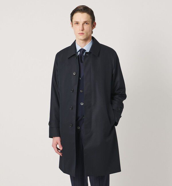 UNITED ARROWS「コットン/ポリエステル ギャバジン ステンカラーコート 撥水」|ステンカラーコート|