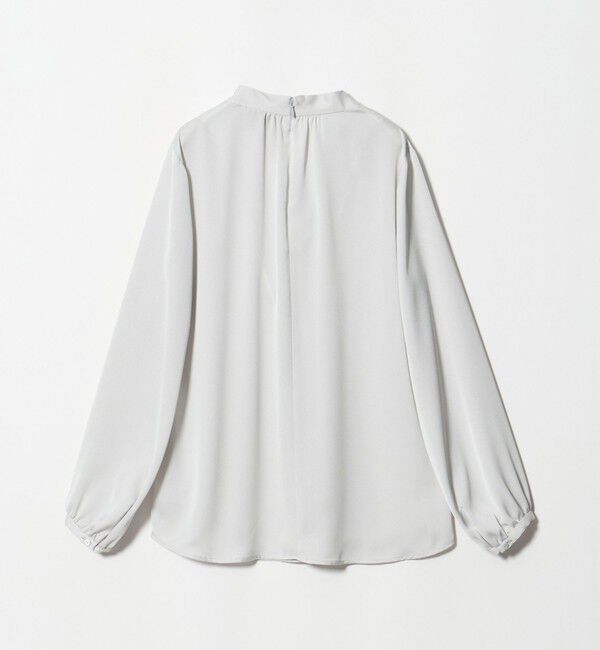 UNITED ARROWS「サテン ドレープ Vネック ブラウス」|シャツ・ブラウス|