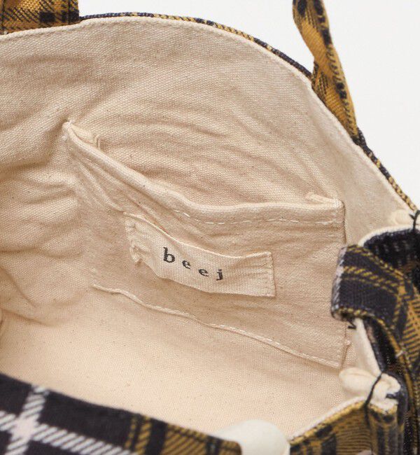 UNITED ARROWS green label relaxing「【別注】＜beej＞チェック スクエア トートバッグ / キッズ」|リュック|