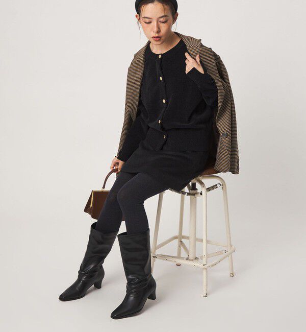 UNITED ARROWS green label relaxing「ルーズ ヒールブーツ」|ロングブーツ|