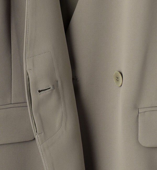 BEAUTY&YOUTH UNITED ARROWS「【WEB限定 Wardrobe DAILY MINIMAL】ダブルクロス カラーレスジャケット ウォッシャブル」|ノーカラージャケット|