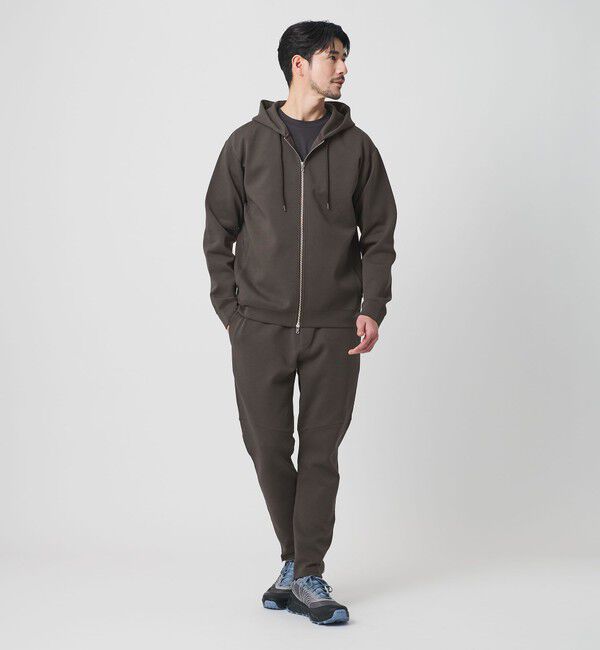 BEAUTY&YOUTH UNITED ARROWS「【WEB限定 WARDROBE SMART】ダブルニット ジップパーカー/セットアップ対応【抗菌・防臭】」|パーカー|