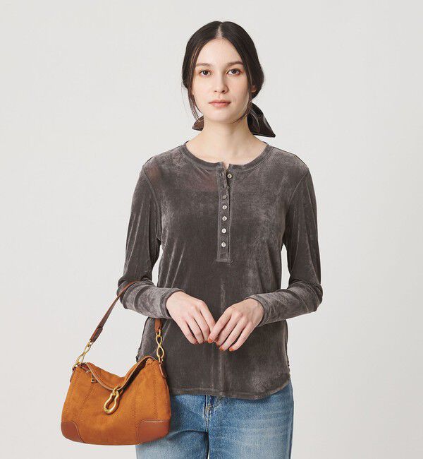 BEAUTY&YOUTH UNITED ARROWS「フロッキーチュール ヘンリーネック カットソー」|Tシャツ・カットソー|