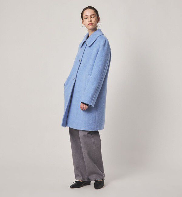STEVEN ALAN「＜Steven Alan＞ウール モヘヤ ミックス シャギー ミドルコート」|ステンカラーコート|