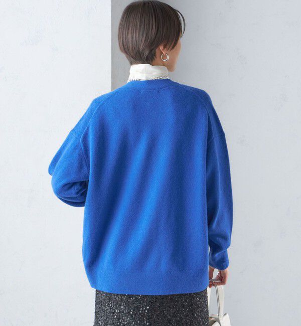 SHIPS for women「〈手洗い可能〉7G ウール カシミヤ Vネック カーディガン」|カーディガン|