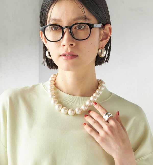 SHIPS for women「18mm玉 ショート パールモチーフ ネックレス」|ネックレス|