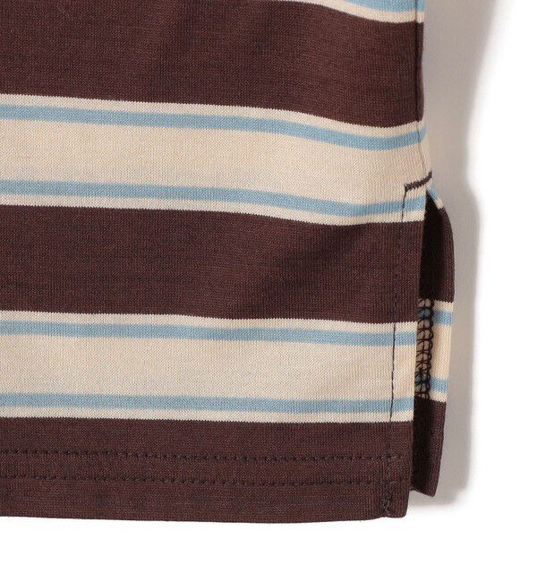SHIPS for women「〈手洗い可能〉ボーダー / ソリッド 袖ギャザー ショートスリーブ プルオーバー」|Tシャツ・カットソー|