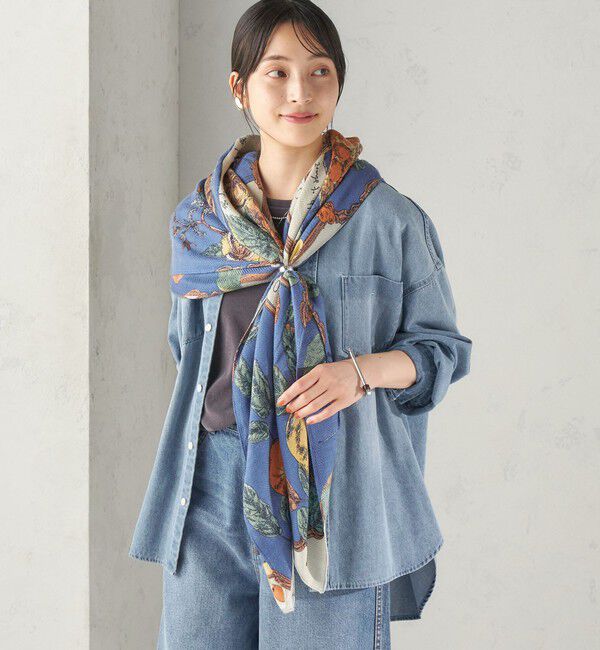 SHIPS for women「manipuri: 120*120 STOLE 26AW」|ストール|