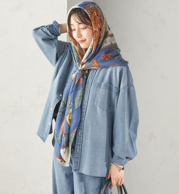 SHIPS for women「manipuri: 120*120 STOLE 26AW」|ストール|