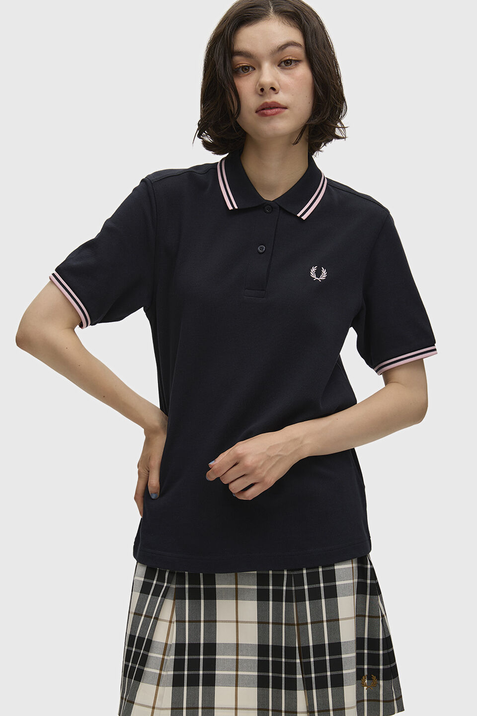 FRED PERRY 「The Fred Perry Shirt G3600／フレッドペリーポロシャツ G3600」|ポロシャツ|NVY/ICDPNK
