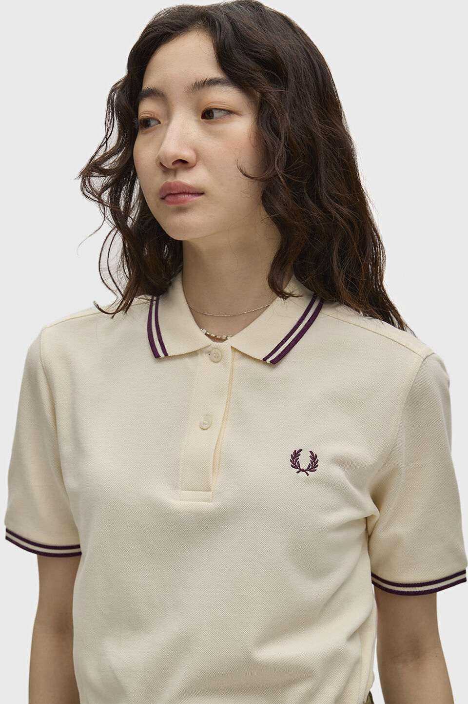 FRED PERRY 「The Fred Perry Shirt G3600／フレッドペリーポロシャツ G3600」|ポロシャツ|ECRU/PLUM