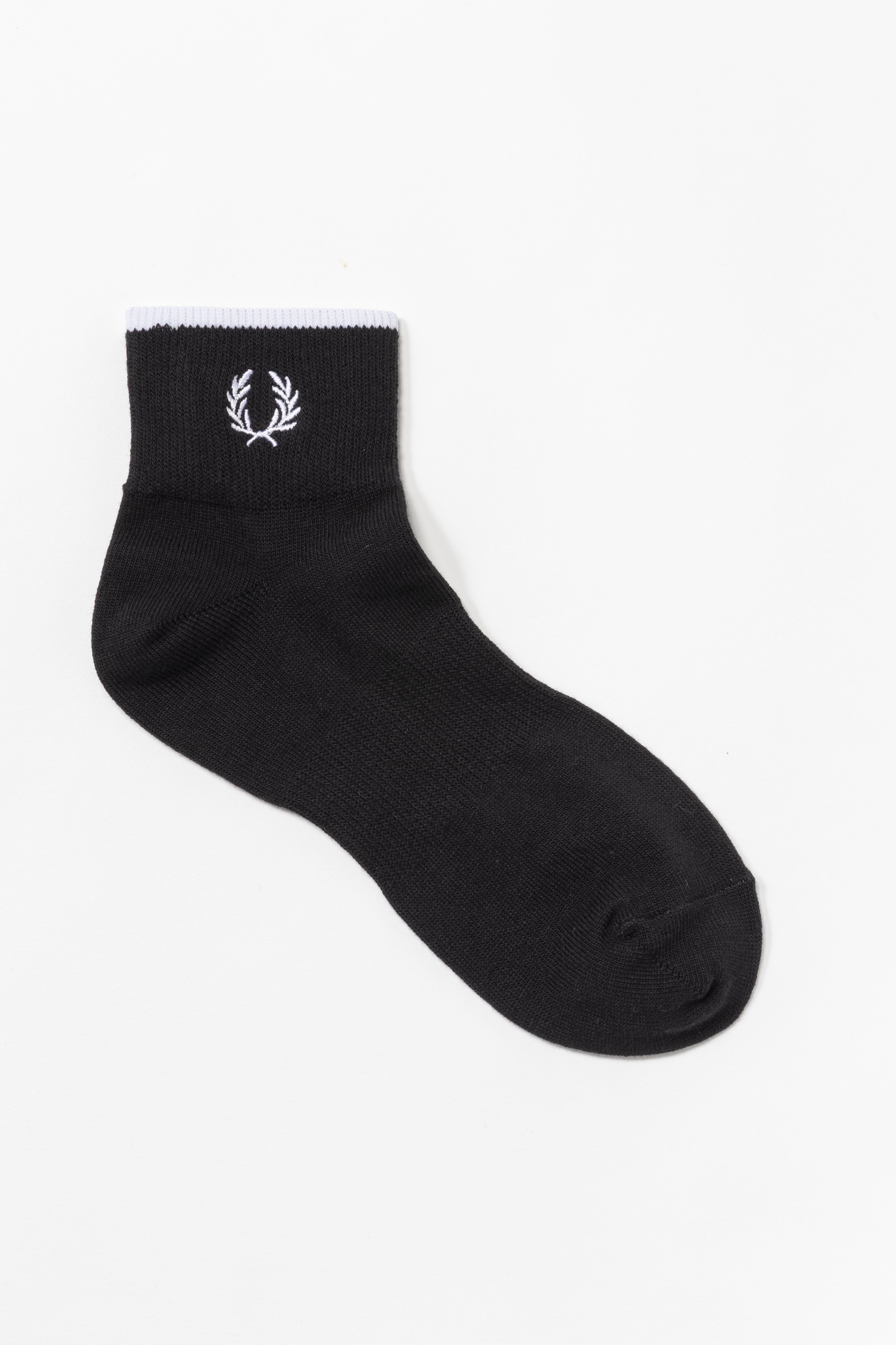 FRED PERRY 「FRED PERRY／Single Tipped Short Socks／シングルティップショートソックス」|ソックス|BLACK / SNOW WHITE