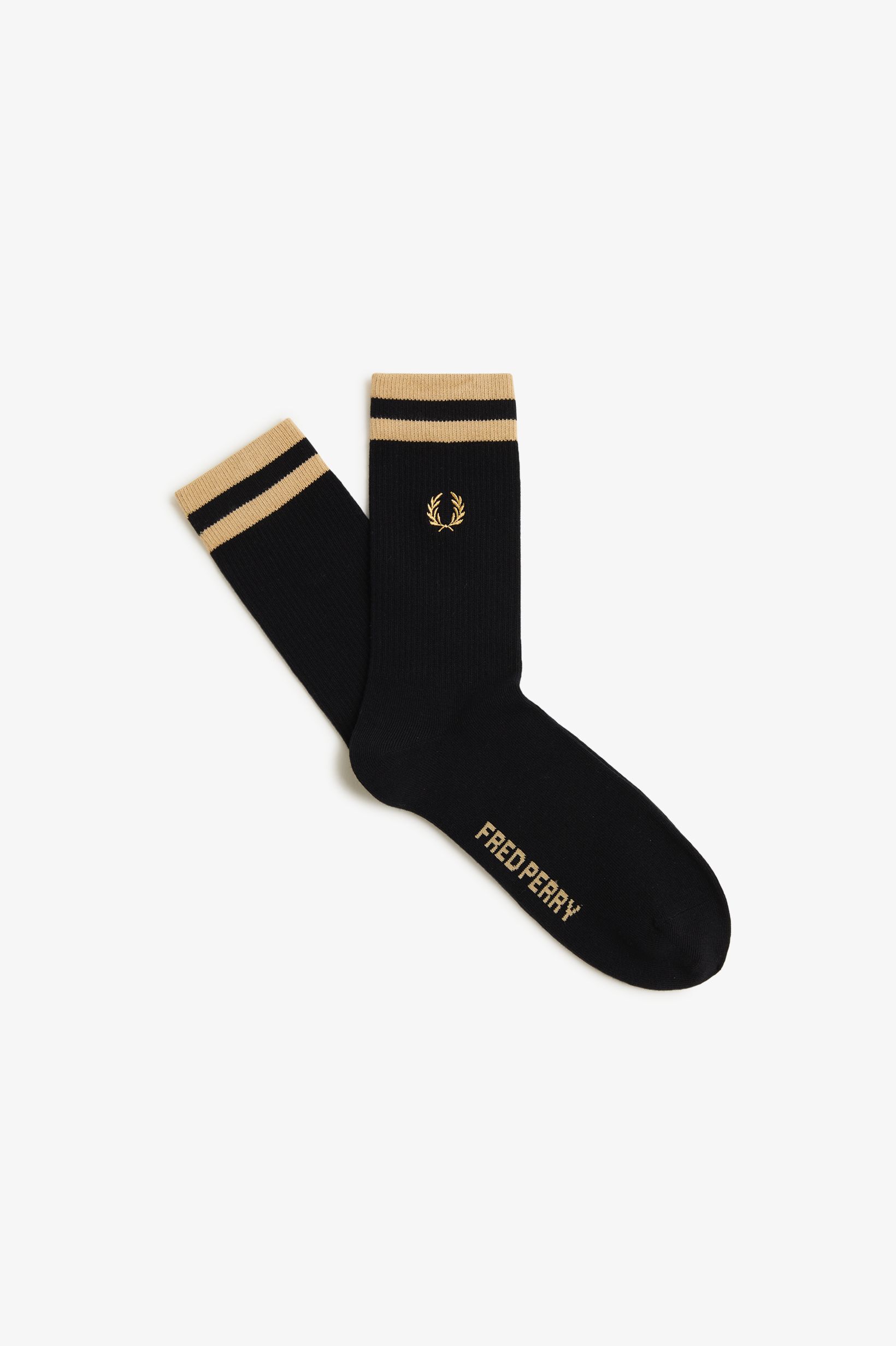 FRED PERRY 「FRED PERRY／Tipped Sports Socks／ティップラインスポーツソックス」|ソックス|BLACK