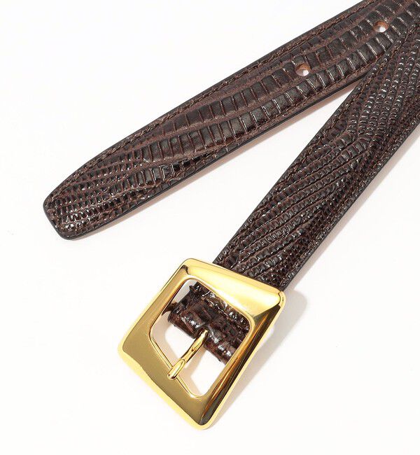 TOMORROWLAND GOODS「ATELIER AMBOISE PYTHON レザーベルト」|ベルト|