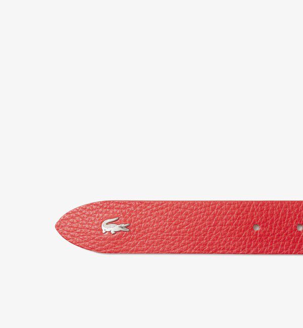 LACOSTE「シルバーサークルバックルベルト」|ベルト|