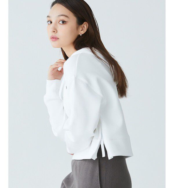 LACOSTE「ワイド＆クロップドフードスウェットパーカー / フーディー」|パーカー|