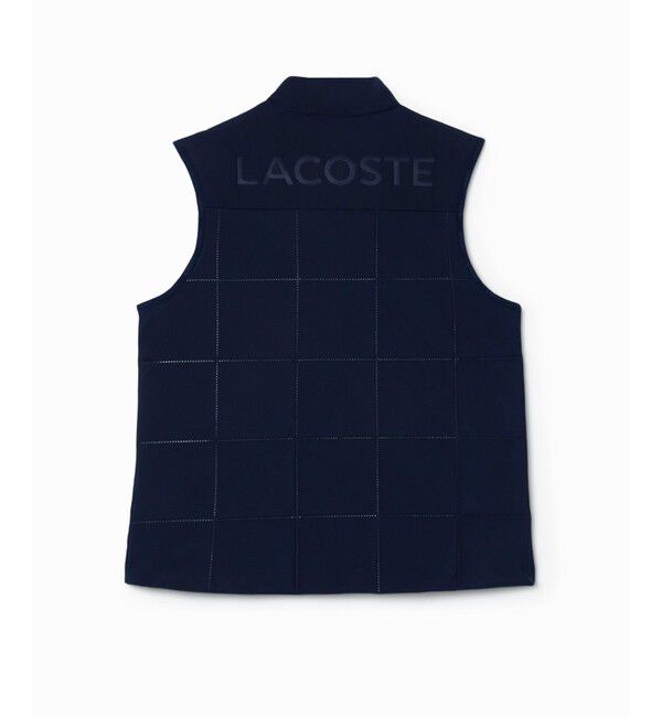 LACOSTE「撥水 UVカット UPF50 ステッチレス中綿キルティングベスト」|ダウンベスト・ベスト|