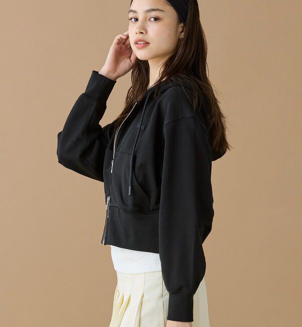 LACOSTE「裏パイルクロップドジップフーディー」|パーカー|
