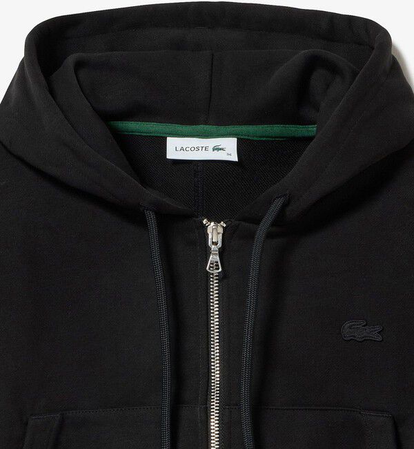LACOSTE「裏パイルクロップドジップフーディー」|パーカー|