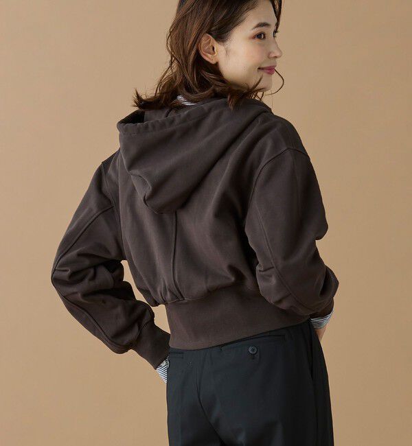 LACOSTE「裏パイルクロップドジップフーディー」|パーカー|