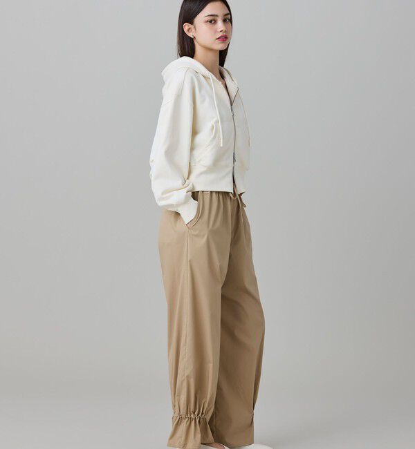 LACOSTE「裏パイルクロップドジップフーディー」|パーカー|