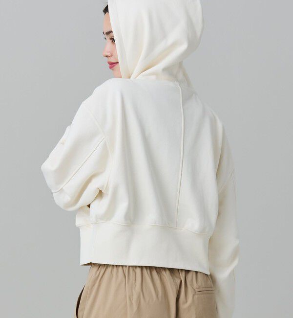 LACOSTE「裏パイルクロップドジップフーディー」|パーカー|