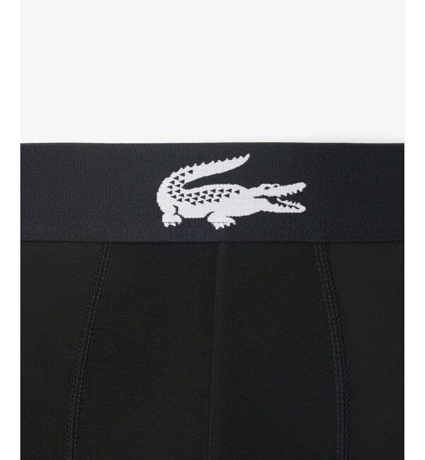 LACOSTE「コントラストワニロゴウエストバンドストレッチジャージトランクショーツ 3P / ボクサーパンツ」|インナー|