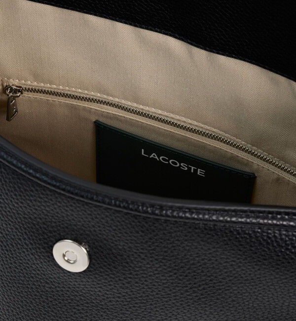 LACOSTE「エブリデイクラブ ラージフラップショルダーバッグ」|ハンドバッグ|