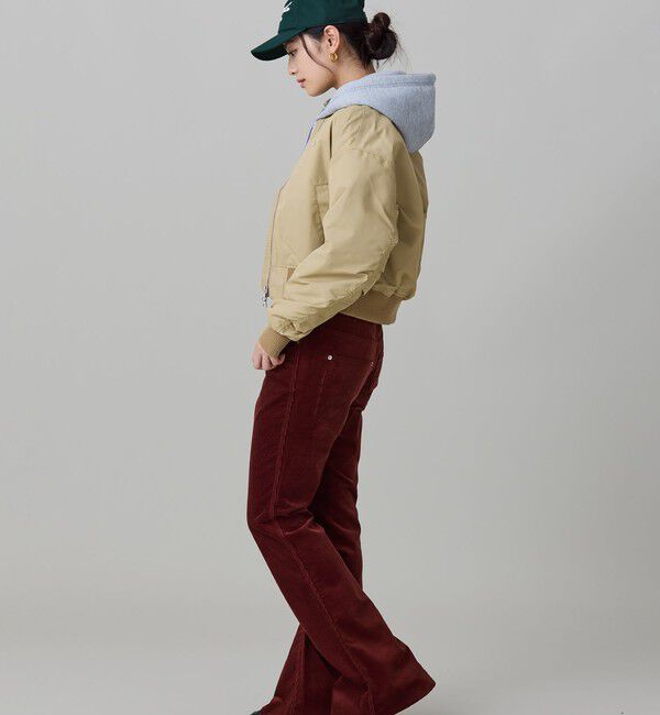 LACOSTE「クロップド MA-1ジャケット」|ブルゾン・スタジャン|