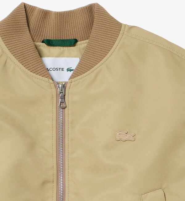 LACOSTE「クロップド MA-1ジャケット」|ブルゾン・スタジャン|