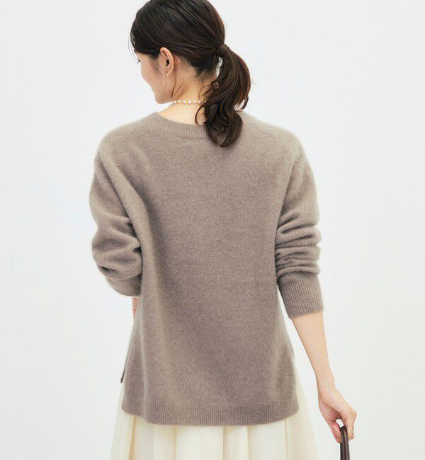 NOLLEY'S「《手洗い可能》ヘアリーVネックプルオーバー」|ニット・セーター|