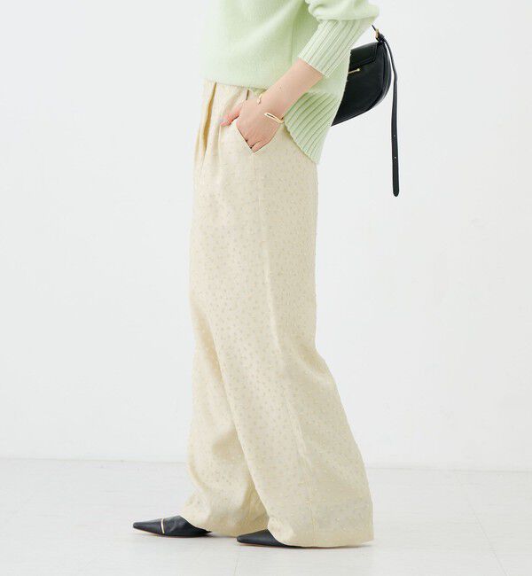 NOLLEY'S sophi「【WEB＆一部店舗限定カラー】ウォッシャブルサテンカットジャガードドットパンツ」|その他|