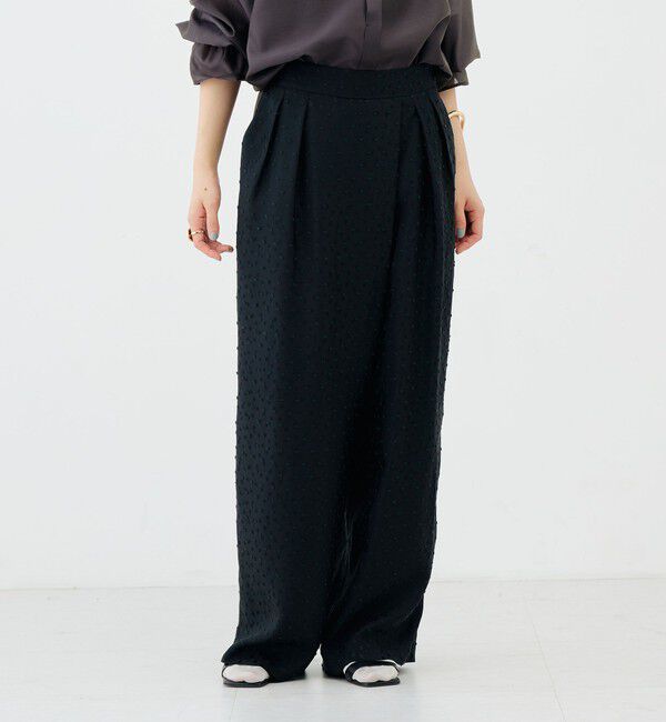 NOLLEY'S sophi「【WEB＆一部店舗限定カラー】ウォッシャブルサテンカットジャガードドットパンツ」|その他|