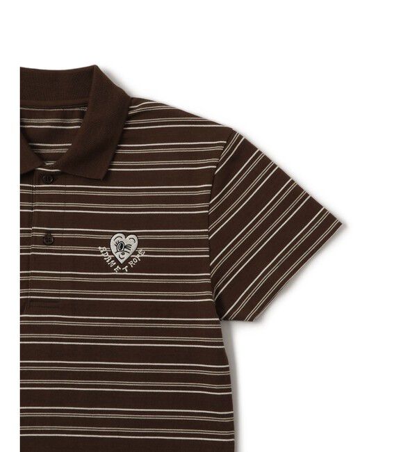 ADAM ET ROPE'「【Chocomoo&times;ADAM ET ROPE'】EX 刺しゅうPOLO」|ポロシャツ|