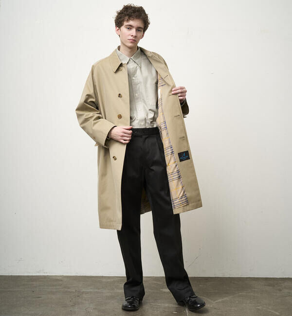  「ANATOMICA | SINGLE RAGLAN 1 MEN」|ステンカラーコート|