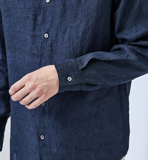 ABAHOUSE「【LUXE Linen Solaro】長袖 リネンシャツ」|シャツ・ブラウス|