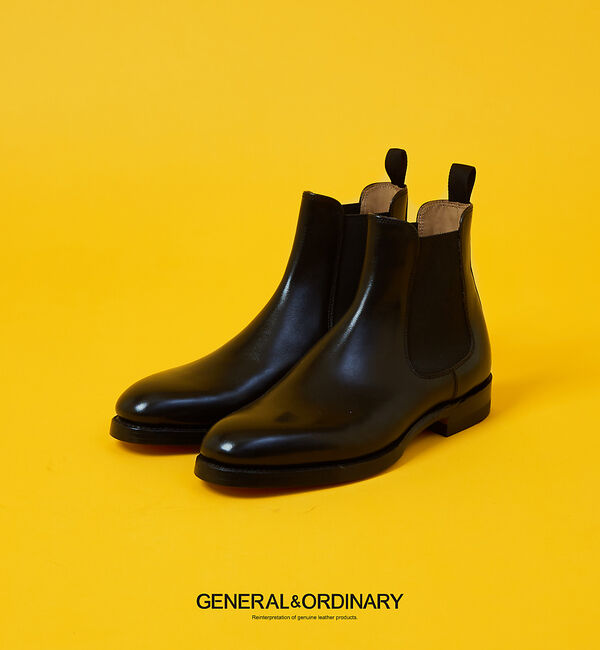 alfredoBANNISTER「【GENERAL&ORDINARY】チェルシーブーツ」|ショートブーツ|ブラック