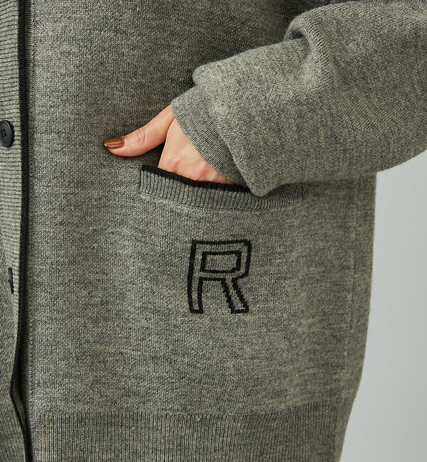 Rouge vif「バックロゴニットカーディガン」|カーディガン|