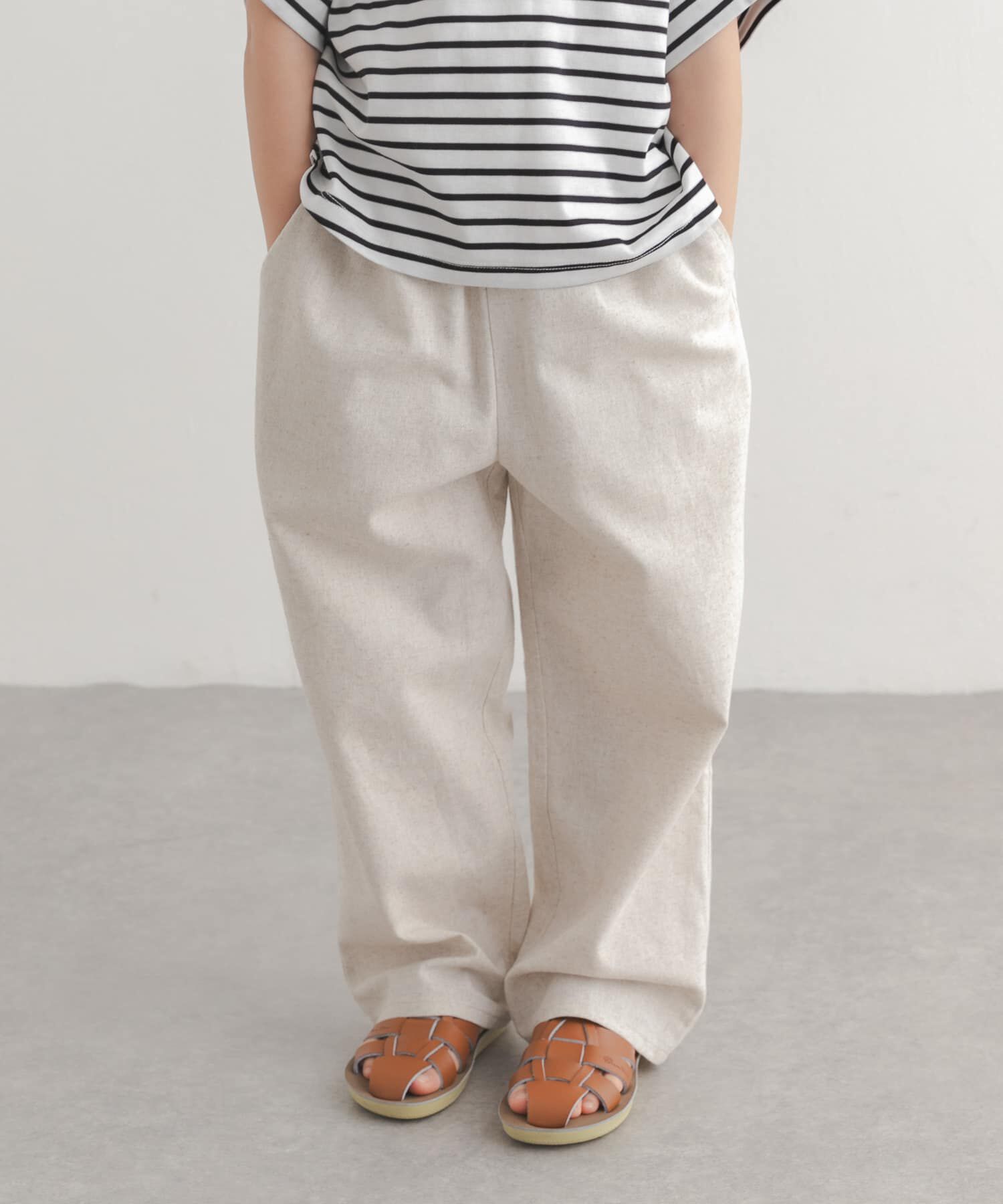URBAN RESEARCH DOORS「コットンリネンイージーパンツ(KIDS)」|その他|ホワイト系その他