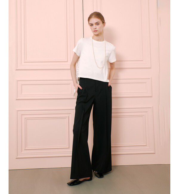 LOULOU WILLOUGHBY「【LOULOU WILLOUGHBY】タックステッチワイドパンツ」|その他|