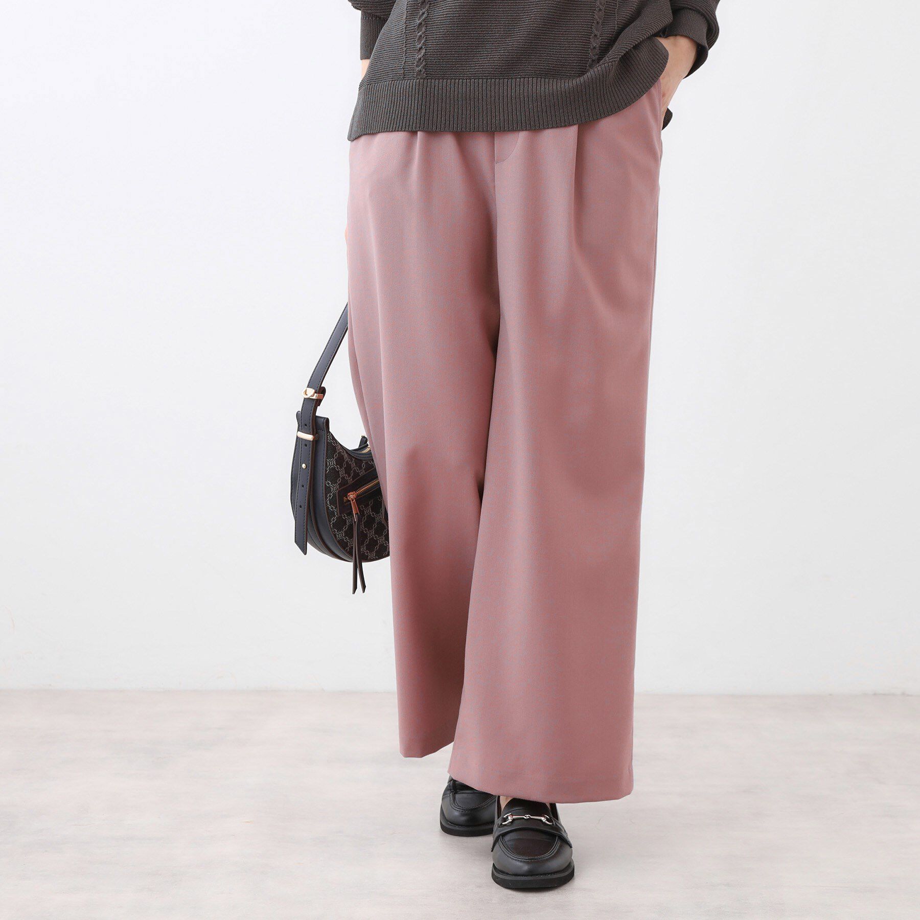 Reflect「【すっきりシルエット】ワイドクロップドパンツ」|その他|