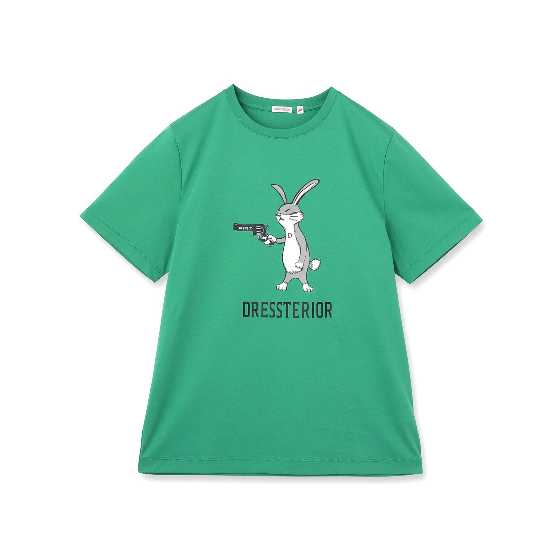 DRESSTERIOR「【接触冷感／抗菌防臭／消臭】アイスクリアコットン ピストルラビットT」|Tシャツ・カットソー|