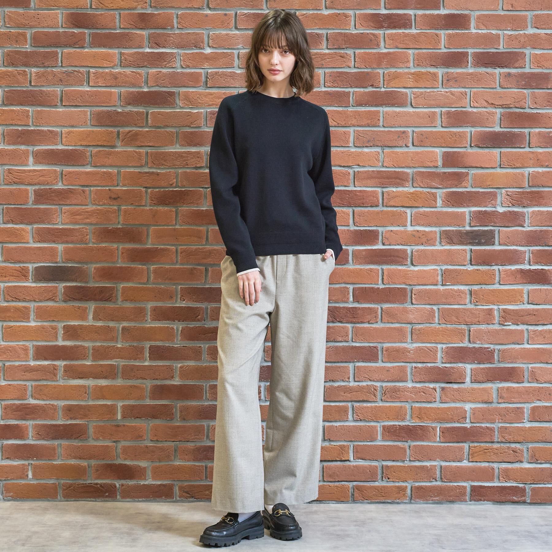 DRESSTERIOR「【STORY11月号掲載/マシンウォッシャブル】コットンカシミヤニット」|ニット・セーター|