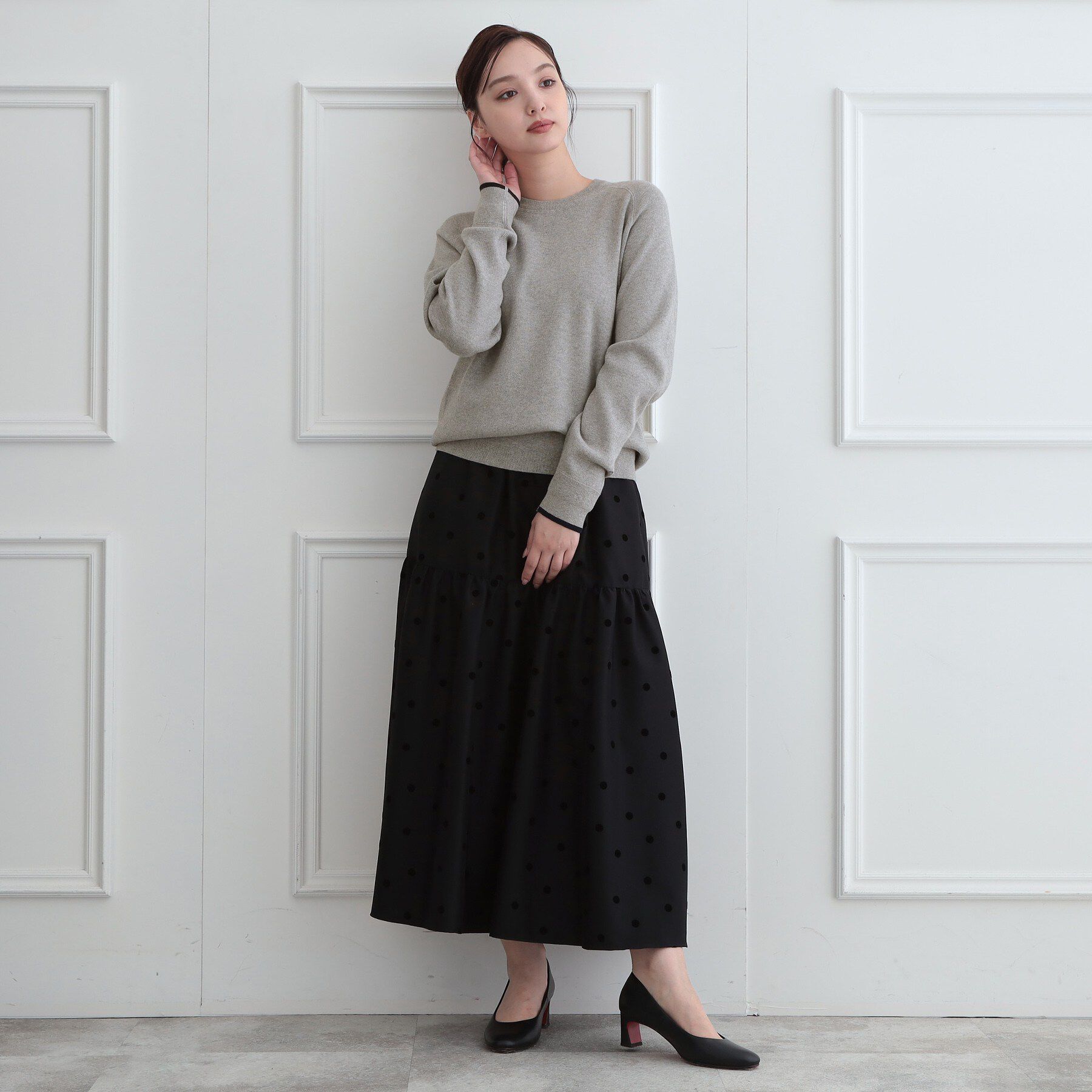 DRESSTERIOR「【STORY11月号掲載/マシンウォッシャブル】コットンカシミヤニット」|ニット・セーター|