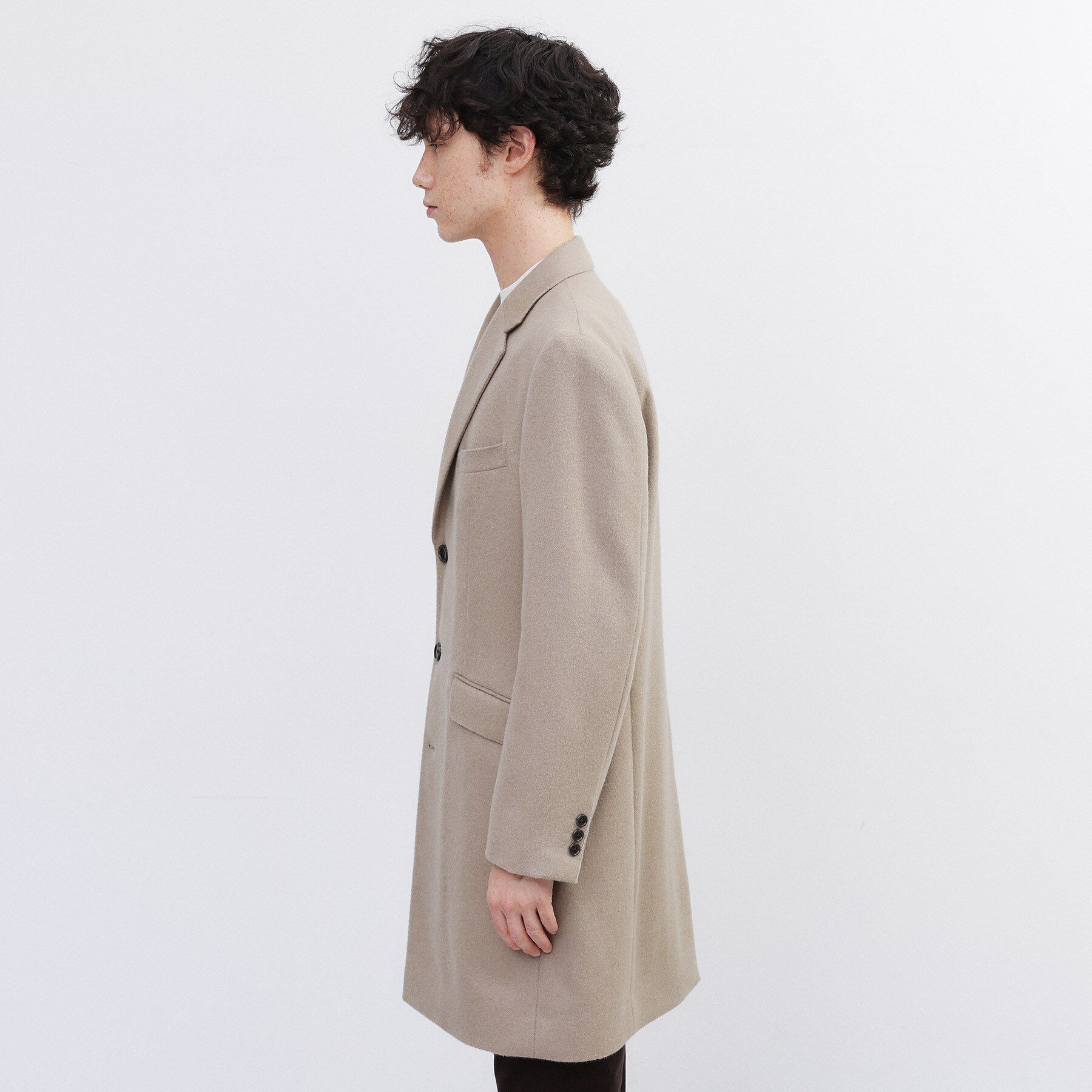 TAKEO KIKUCHI「カシミヤブレンド ビーバー調チェスターコート」|その他|