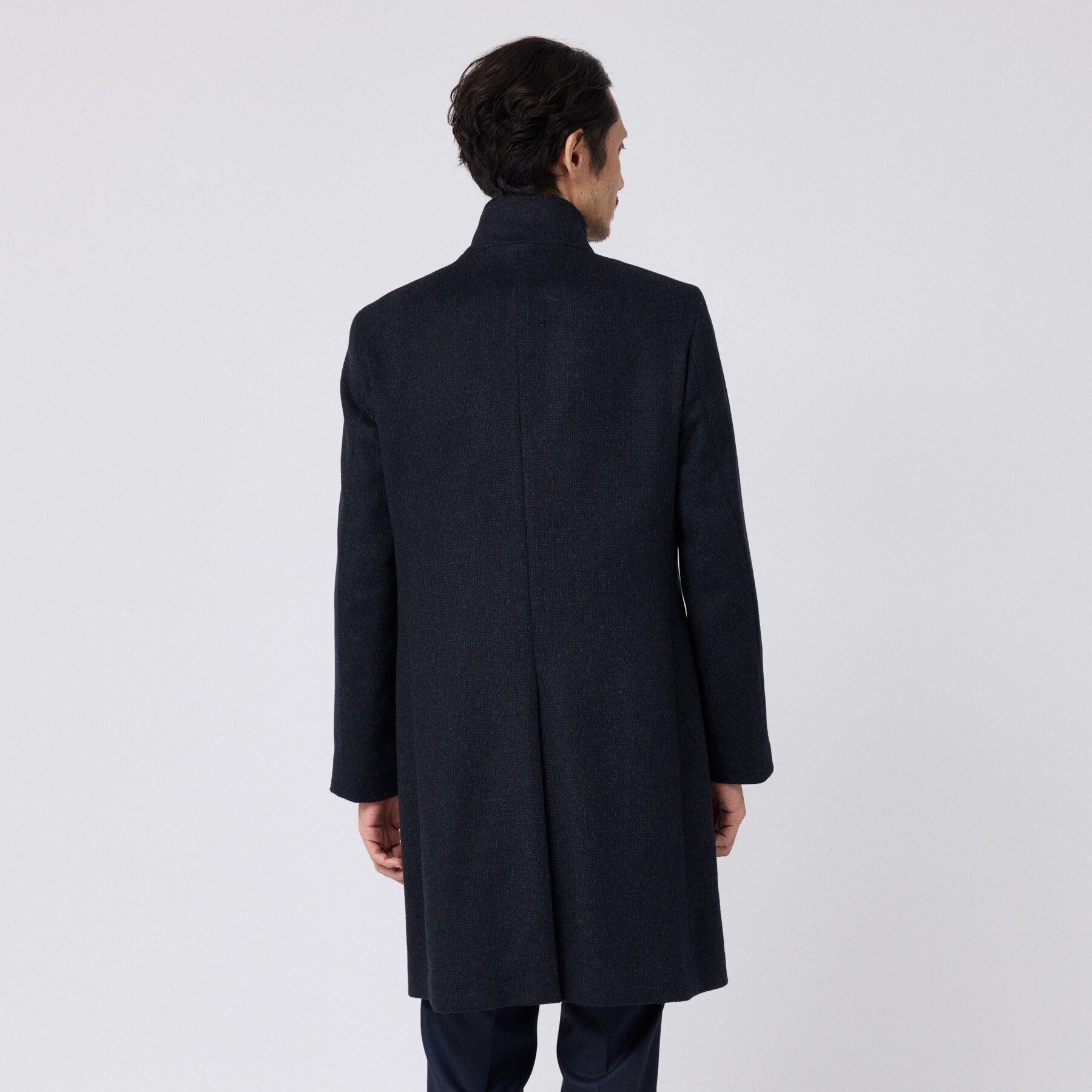 TAKEO KIKUCHI「【ウールカシミヤ混】スタンドカラー千鳥柄コート」|その他|