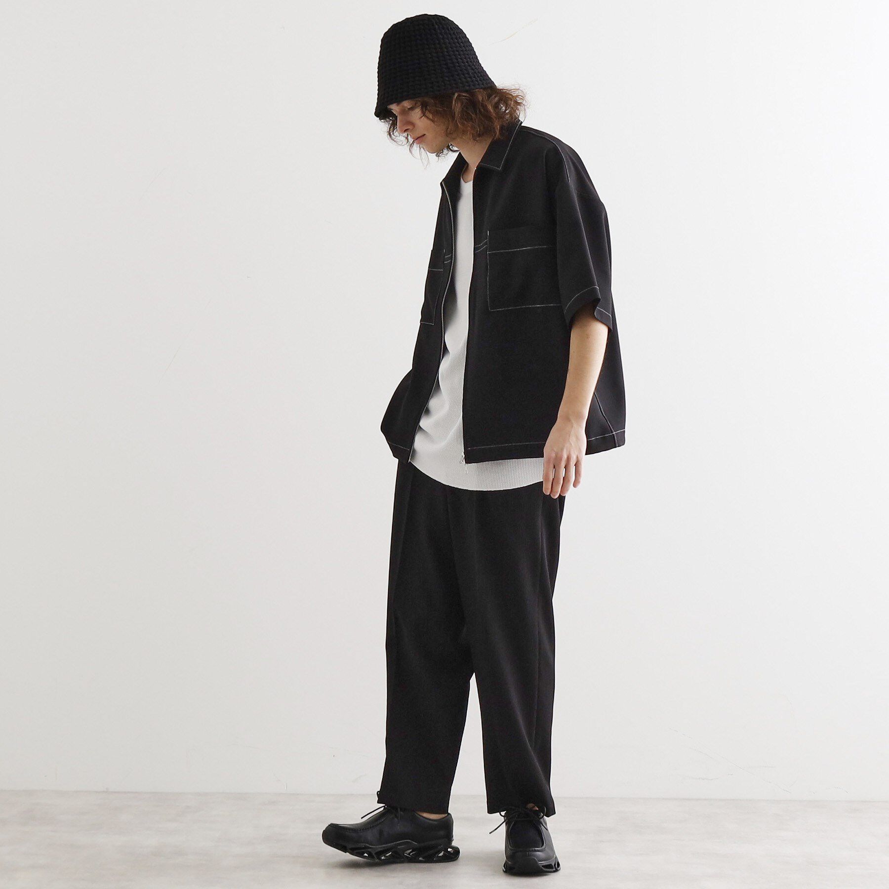 tk.TAKEO KIKUCHI「【セットアップ対応】テッククレープルーズテーパードパンツ」|その他|